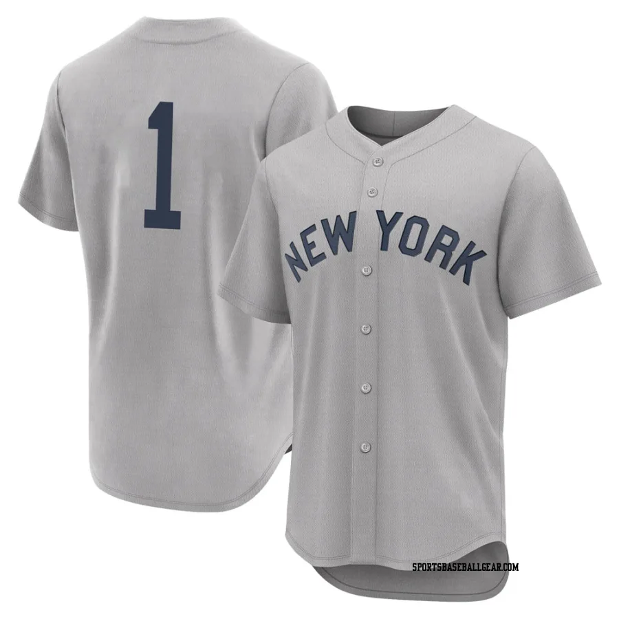 Billy Martin Men's New York Yankees Gray Authentic 2021 Field of Dreams Jersey