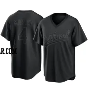 Billy Martin Men's Oakland Athletics Black Replica Pitch Fashion Jersey