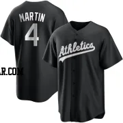 Billy Martin Men's Oakland Athletics Black/White Replica Jersey