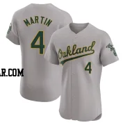 Billy Martin Men's Oakland Athletics Gray Elite Road Jersey