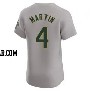 Billy Martin Men's Oakland Athletics Gray Elite Road Jersey