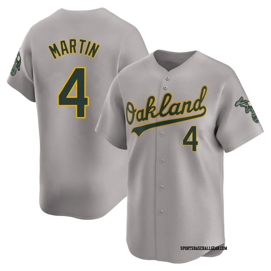 Billy Martin Men's Oakland Athletics Gray Limited Away Jersey