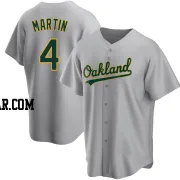 Billy Martin Men's Oakland Athletics Gray Replica Road Jersey