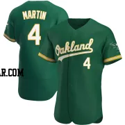 Billy Martin Men's Oakland Athletics Green Authentic Kelly Alternate Jersey