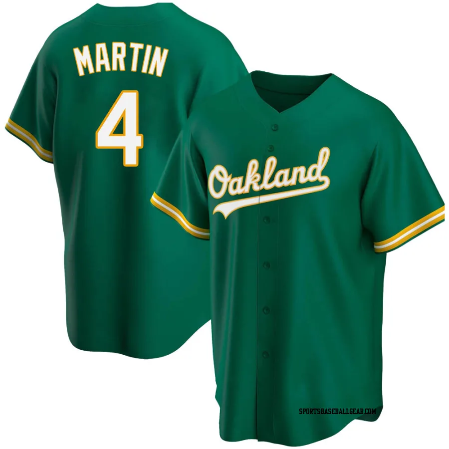 Billy Martin Men's Oakland Athletics Green Replica Kelly Alternate Jersey