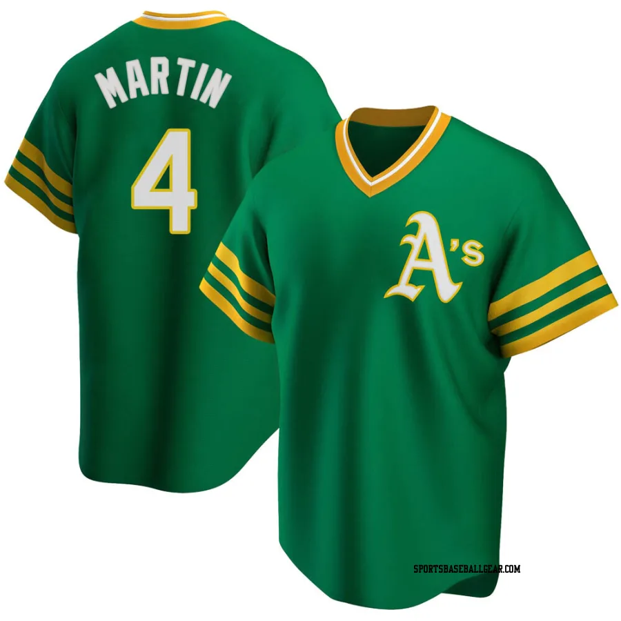 Billy Martin Men's Oakland Athletics Green Replica R Kelly Road Cooperstown Collection Jersey