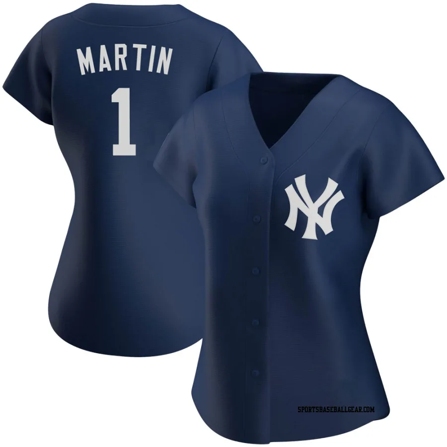 Billy Martin Women's New York Yankees Navy Authentic Alternate Team Jersey