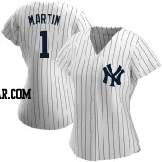 Billy Martin Women's New York Yankees White Authentic Home Name Jersey