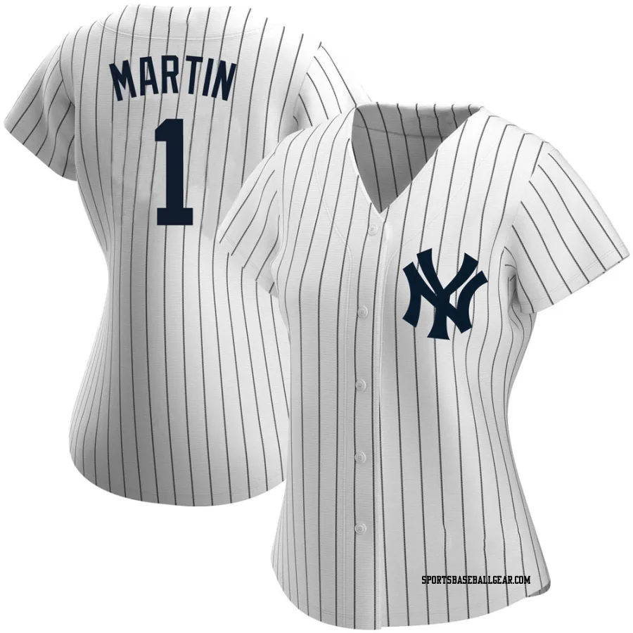 Billy Martin Women's New York Yankees White Authentic Home Name Jersey