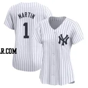 Billy Martin Women's New York Yankees White Limited Yankee Home Jersey