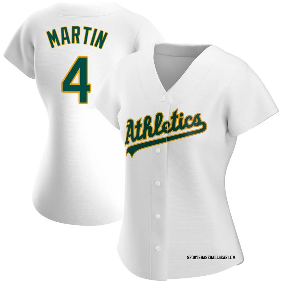 Billy Martin Women's Oakland Athletics White Replica Home Jersey