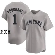 Billy Martin Youth New York Yankees Gray Limited Away Jersey