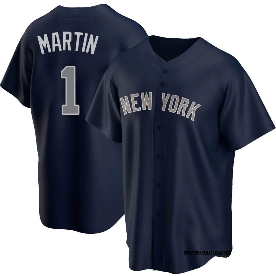 Billy Martin Youth New York Yankees Navy Replica Alternate Jersey