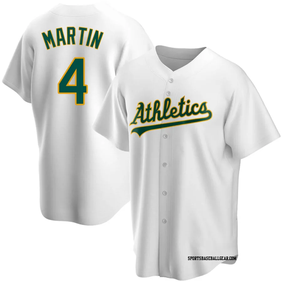 Billy Martin Youth Oakland Athletics White Replica Home Jersey