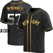 Billy McKinney Men's New York Yankees Black Golden Replica Alternate Jersey