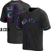 Billy McKinney Men's New York Yankees Black Holographic Replica Alternate Jersey