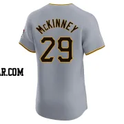 Billy McKinney Men's Pittsburgh Pirates Gray Elite Road Jersey