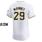 Billy McKinney Men's Pittsburgh Pirates White Elite Home Jersey