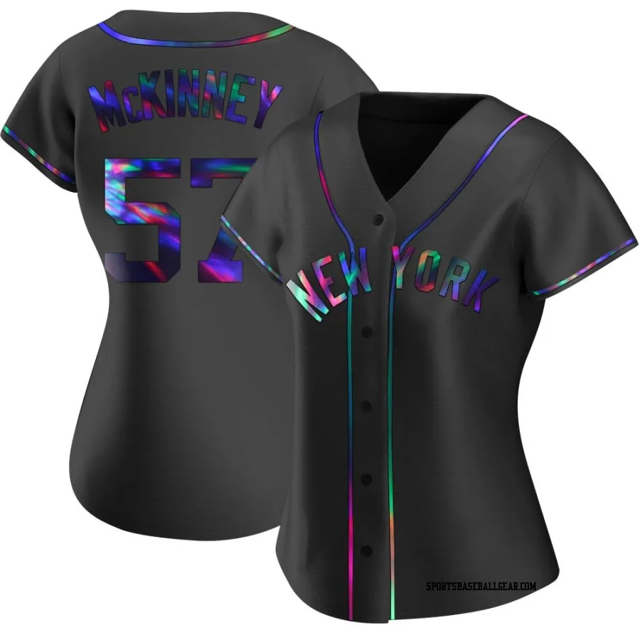 Billy McKinney Women's New York Yankees Black Holographic Replica Alternate Jersey