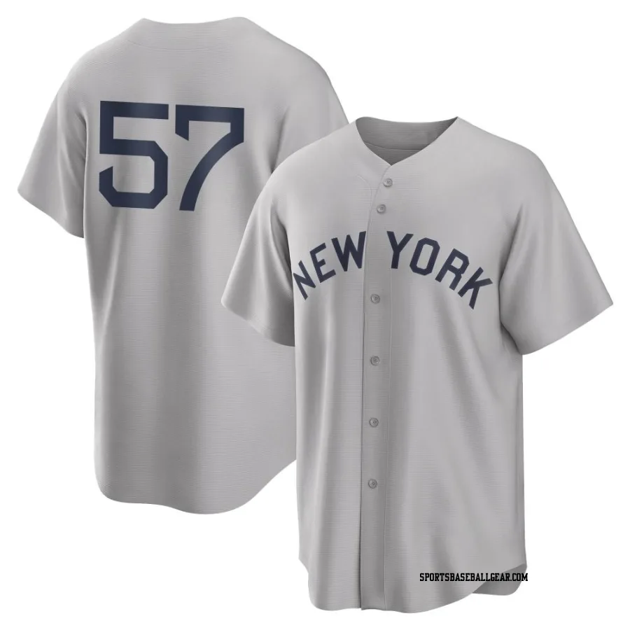 Billy McKinney Youth New York Yankees Gray Replica 2021 Field of Dreams Jersey