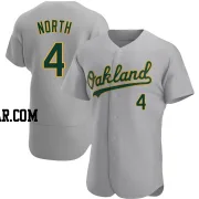 Billy North Men's Oakland Athletics Gray Authentic Road Jersey