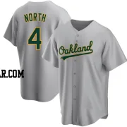 Billy North Men's Oakland Athletics Gray Replica Road Jersey