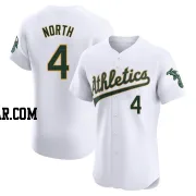 Billy North Men's Oakland Athletics White Elite Home Jersey