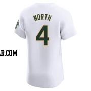 Billy North Men's Oakland Athletics White Elite Home Jersey