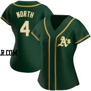 Billy North Women's Oakland Athletics Green Authentic Alternate Jersey