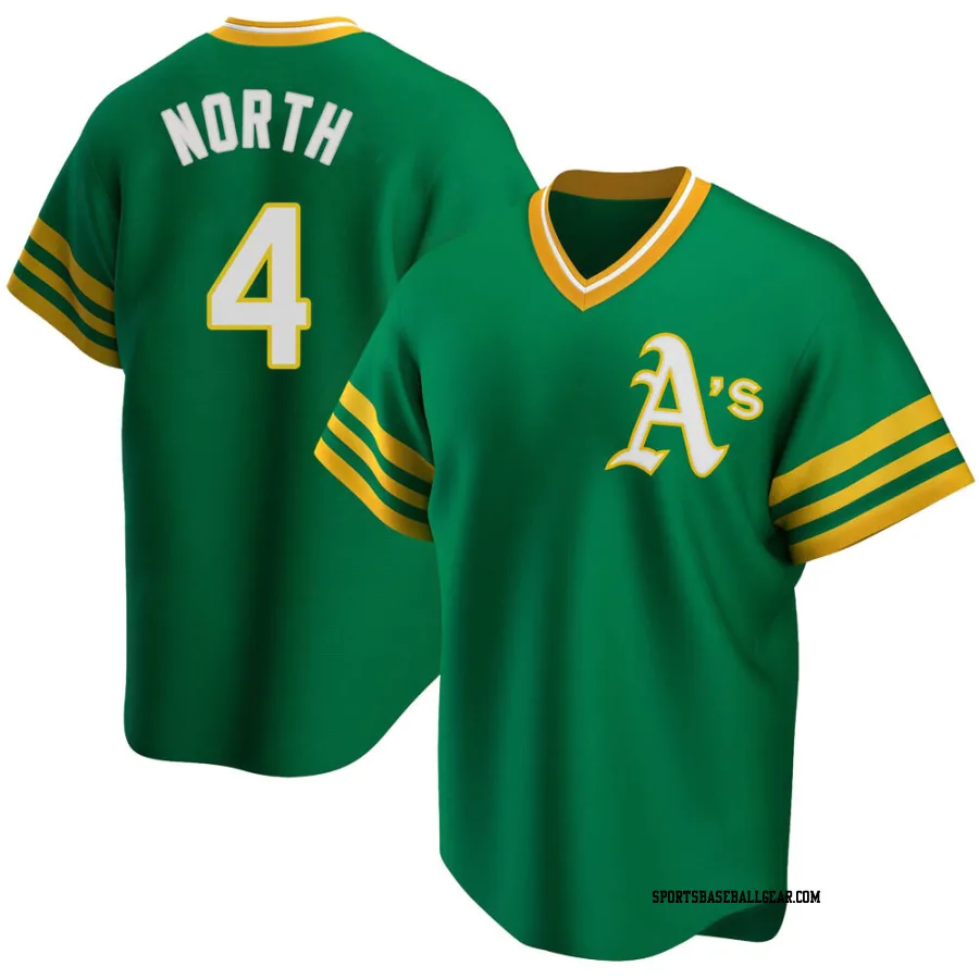 Billy North Youth Oakland Athletics Green Replica R Kelly Road Cooperstown Collection Jersey