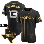 Billy Wagner Men's Houston Astros Black/Gold Authentic 2023 Space City Ready 2 Reign Flex Base Jersey