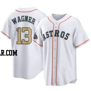 Billy Wagner Men's Houston Astros Gold Replica White 2023 Collection Jersey