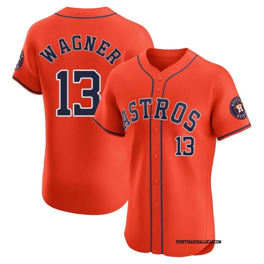 Billy Wagner Men's Houston Astros Orange Elite Alternate Vapor Premier Jersey