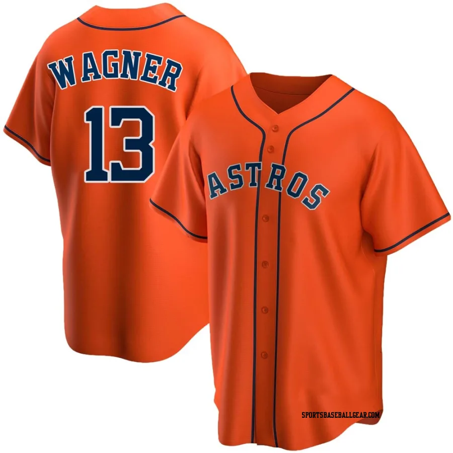 Billy Wagner Men's Houston Astros Orange Replica Alternate Jersey