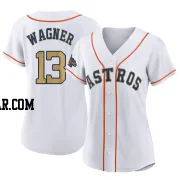 Billy Wagner Women's Houston Astros Gold Replica White 2023 Collection Jersey