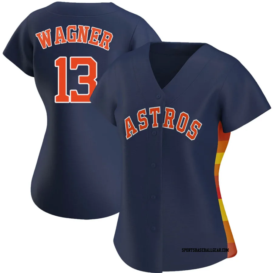 Billy Wagner Women's Houston Astros Navy Authentic Alternate Jersey