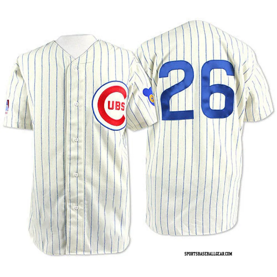 Billy Williams Men's Chicago Cubs Cream Replica 1969 Throwback Jersey