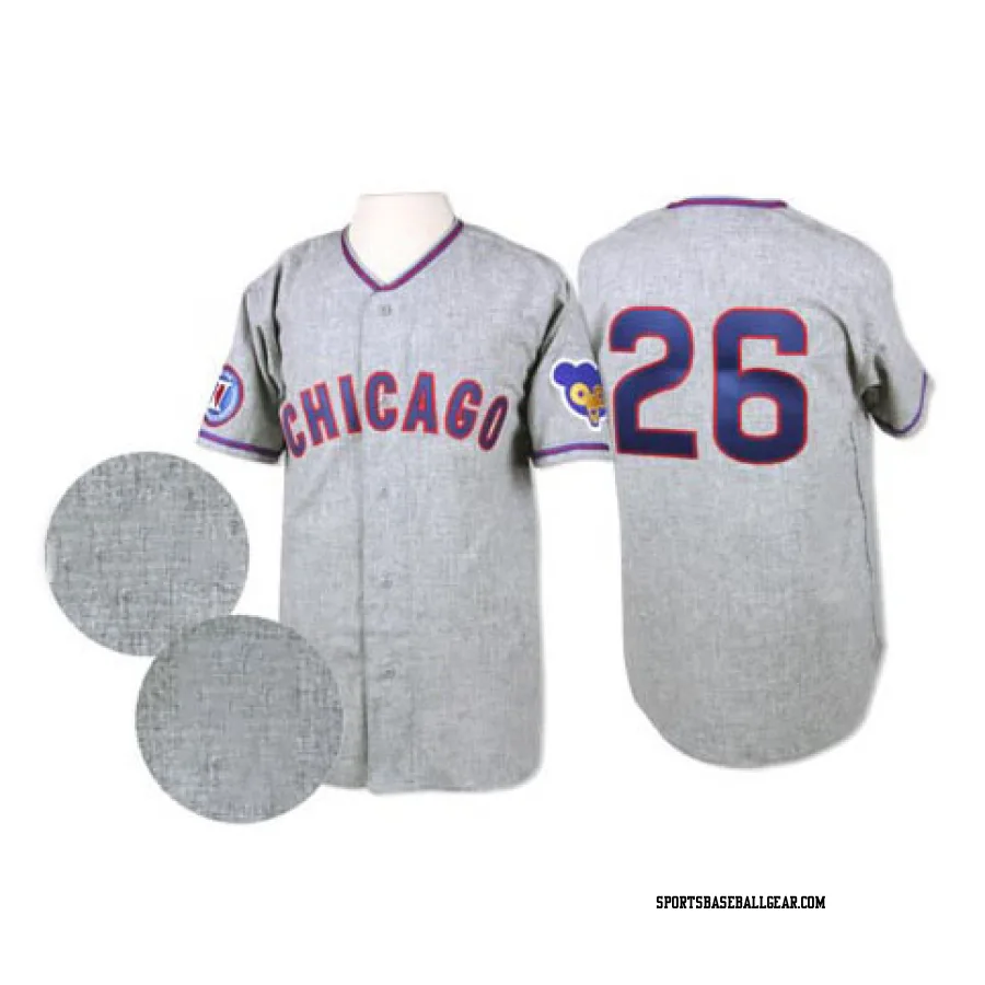 Billy Williams Men's Chicago Cubs Grey Replica 1968 Throwback Jersey