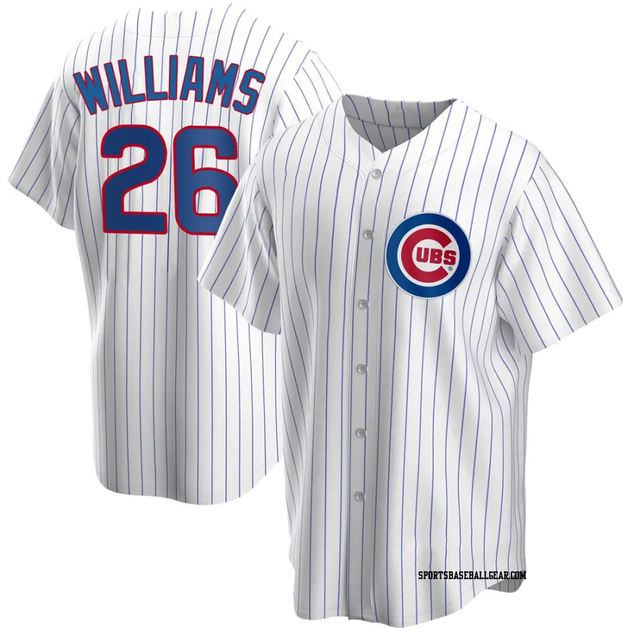 Billy Williams Men's Chicago Cubs White Replica Home Jersey