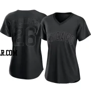 Billy Williams Women's Chicago Cubs Black Authentic Pitch Fashion Jersey