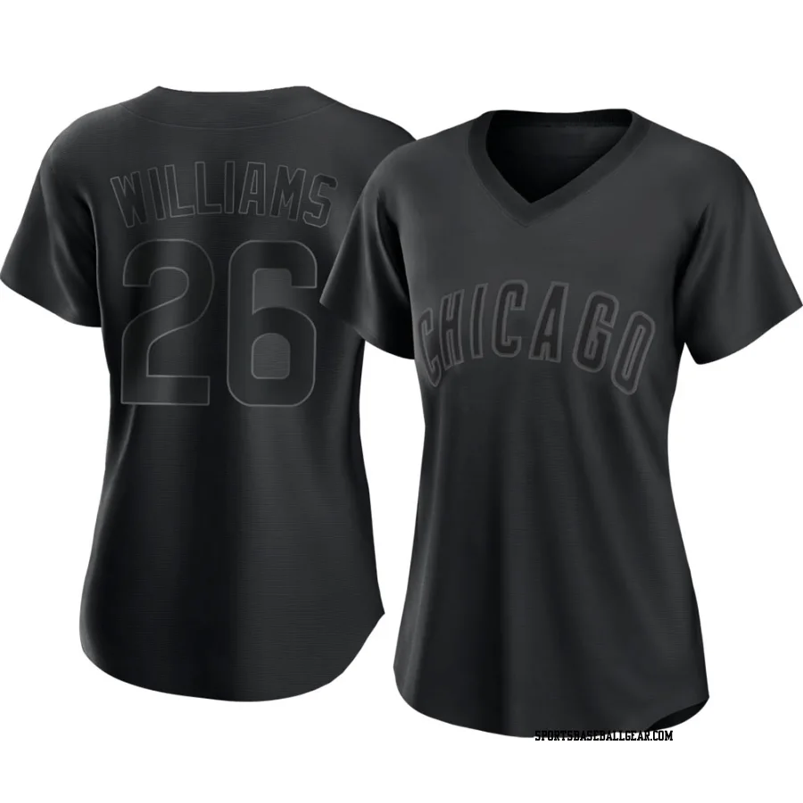 Billy Williams Women's Chicago Cubs Black Replica Pitch Fashion Jersey