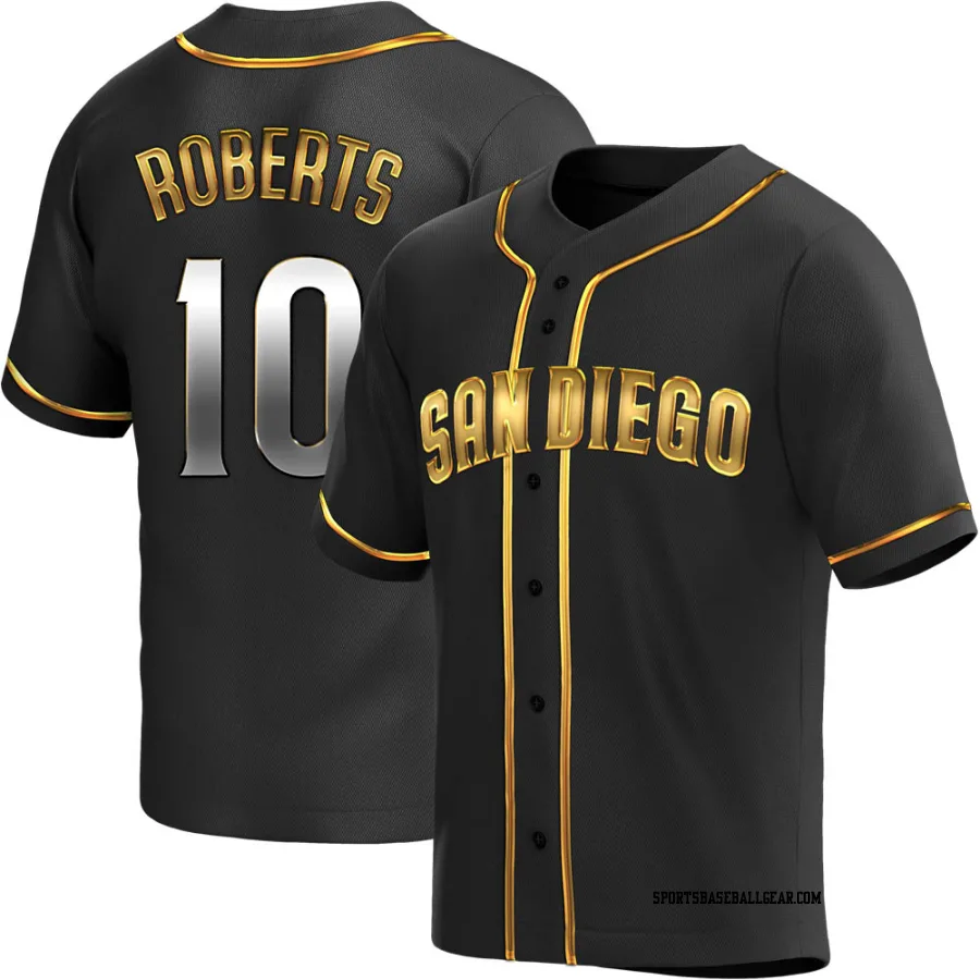 Bip Roberts Men's San Diego Padres Black Golden Replica Alternate Jersey