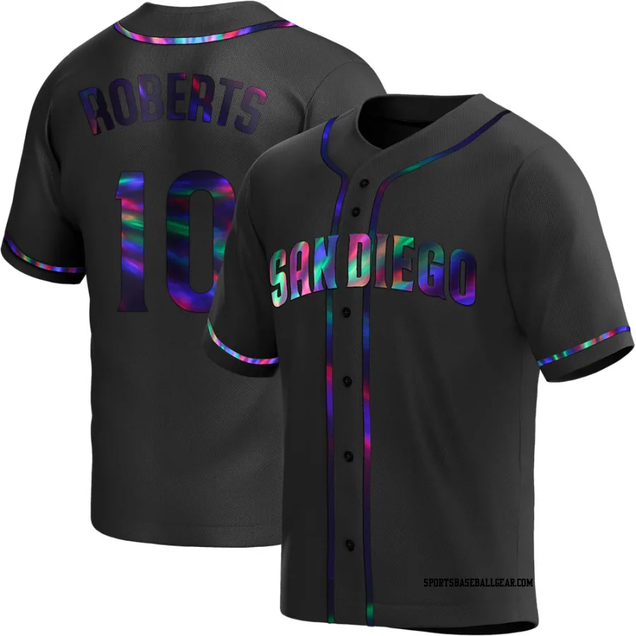 Bip Roberts Youth San Diego Padres Black Holographic Replica Alternate Jersey