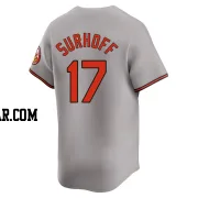 Bj Surhoff Men's Baltimore Orioles Gray Limited Road Jersey