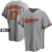 Bj Surhoff Men's Baltimore Orioles Gray Replica Road Jersey