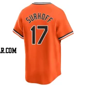 Bj Surhoff Men's Baltimore Orioles Orange Limited Cooperstown Collection Jersey