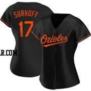 Bj Surhoff Women's Baltimore Orioles Black Authentic Alternate Jersey