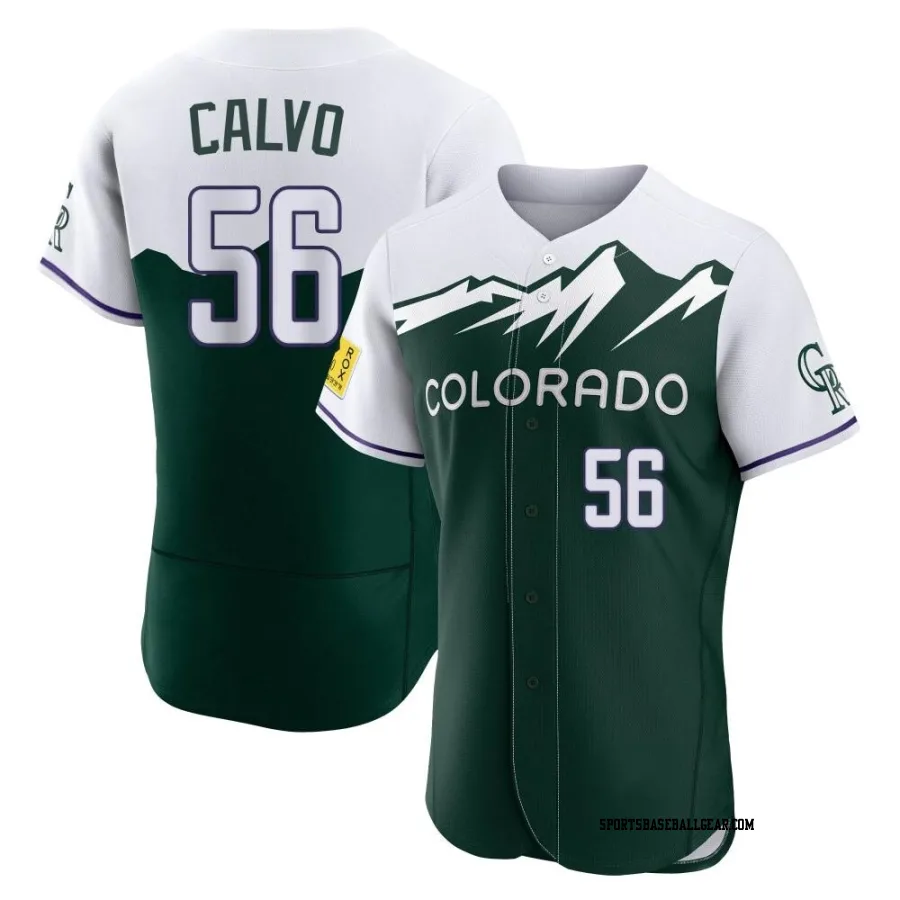 Blair Calvo Men's Colorado Rockies Green Authentic 2022 City Connect Jersey