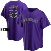 Blair Calvo Men's Colorado Rockies Purple Replica Alternate Jersey