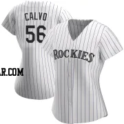 Blair Calvo Women's Colorado Rockies White Replica Home Jersey